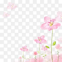 日系小清新粉色花