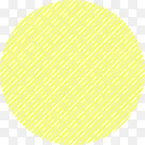 黄色条纹圆形图案