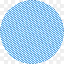 蓝色条纹圆形图案