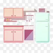 粉色厨房
