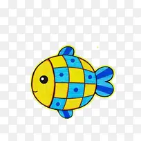 彩色的圆头小花鱼