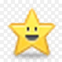 微笑五角星表情图标