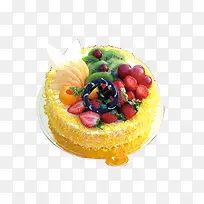 椰丝水果蛋糕