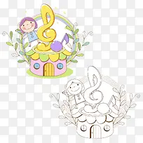 拿音符的女孩