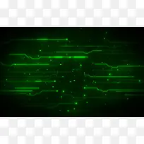 绿色科技感光线电路板