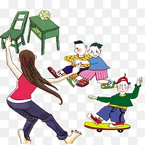 老师和孩子们