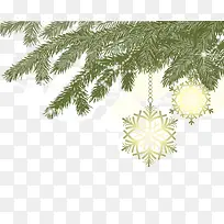 圣诞树花纹装饰矢量图