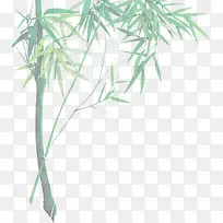 绿色竹子端午节竹叶
