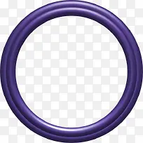 紫色简单圆环