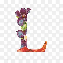 花朵字母艺术字