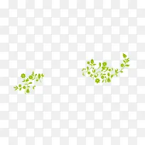 矢量手绘绿色植物底纹