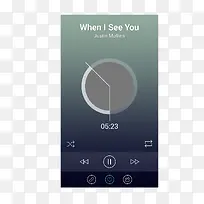 苹果音频播放界面UI