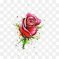 创意手绘艺术创新 玫瑰花
