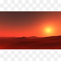 高清夕阳红背景壁纸