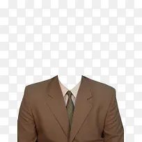 棕色领带棕色西装