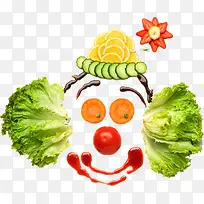 蔬菜拼图小丑