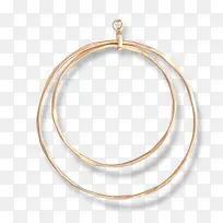 橙色金属圆环