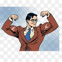 矢量手绘男人