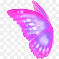 粉色艺术光效蝴蝶