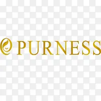 PURNESS金色图案logo