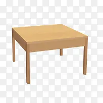 方形木头桌子