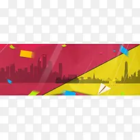 几何背景banner图