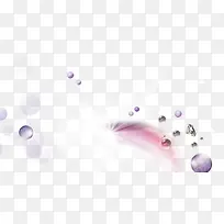 紫色圆球炫光钻石
