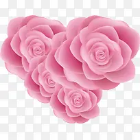 粉色简单玫瑰花海素材