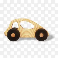棕色漂亮木质玩具车