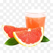 新鲜榨取柚子汁