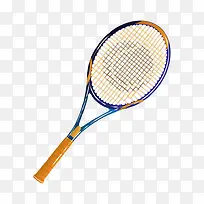 黄色网状运动网球拍