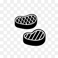 黑白牛肉icon