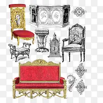 各种欧式椅子装饰图
