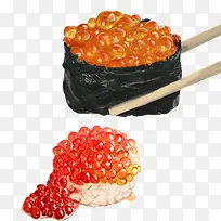 鱼籽寿司色彩画素材图片