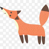 手绘的狐狸免抠图