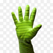 绿色橡胶手套