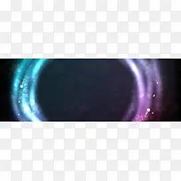 黑色花纹梦幻背景banner