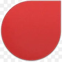 红色不规则圆形