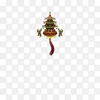 古风手托宝塔