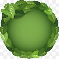 绿色促销圆环