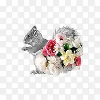 老鼠与鲜花