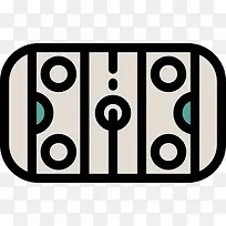 曲棍球场图标
