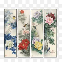 中国风韵味花卉挂画