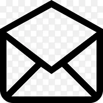 打开邮件信封背面接口概述符号图标