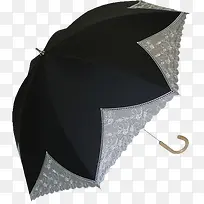 黑色碎花拼接伞