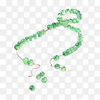 绿色珠子古风发饰