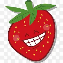 龇牙微笑的草莓