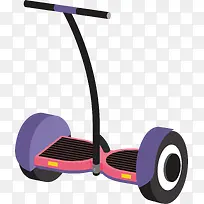 紫色平衡车