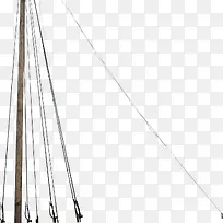 手绘船帆拉杆线造型