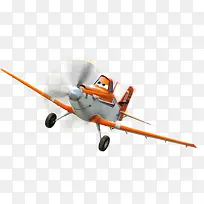 飞机总动员卡通橙色